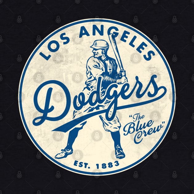 Old Style Los Angeles Dodgers FULL SIZE by Buck Tee by Buck Tee